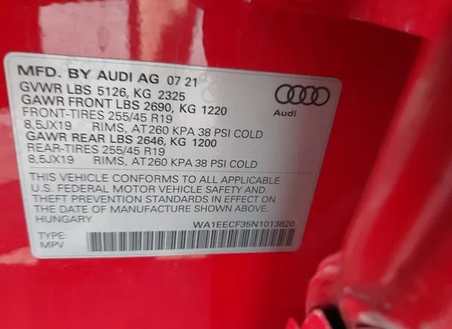 WA1EECF35N1013820 2022 2022 Audi Q3- Premium Plus 45 Tfsi S  9