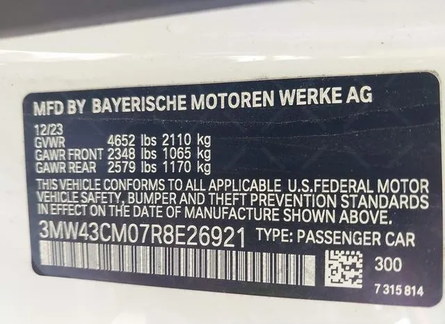 3MW43CM07R8E26921 2024 2024 BMW M240- I 9