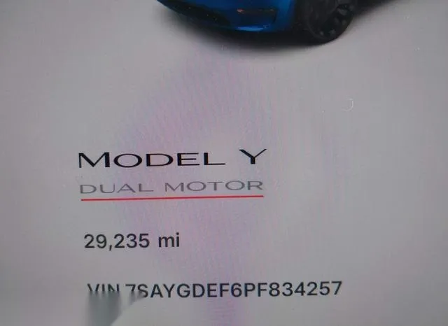 7SAYGDEF6PF834257 2023 2023 Tesla Model Y- Awd/Performance D 7