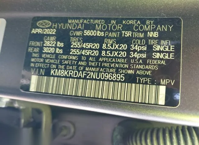 KM8KRDAF2NU096895 2022 2022 Hyundai Ioniq 5- Limited 9