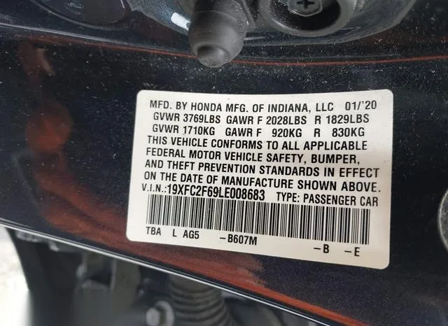 19XFC2F69LE008683 2020 2020 Honda Civic- LX 9