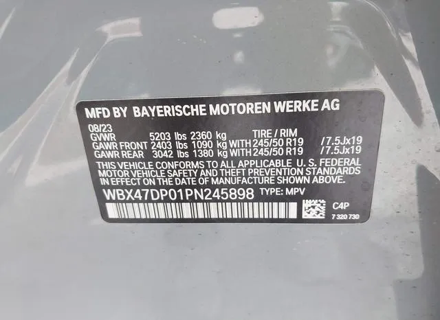 WBX47DP01PN245898 2023 2023 BMW X3- Sdrive30I 9