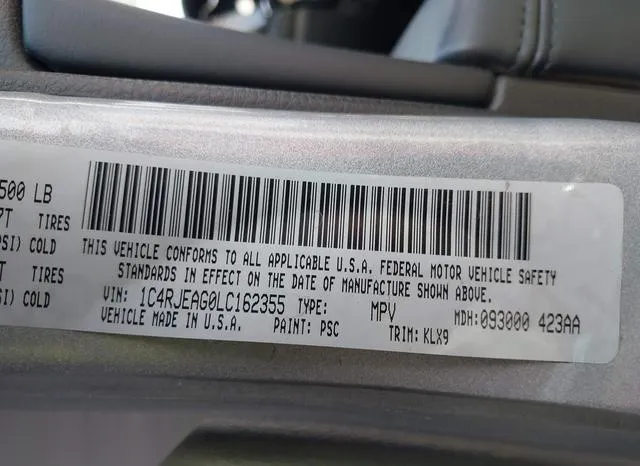 1C4RJEAG0LC162355 2020 2020 Jeep Grand Cherokee- Altitude 4X2 9