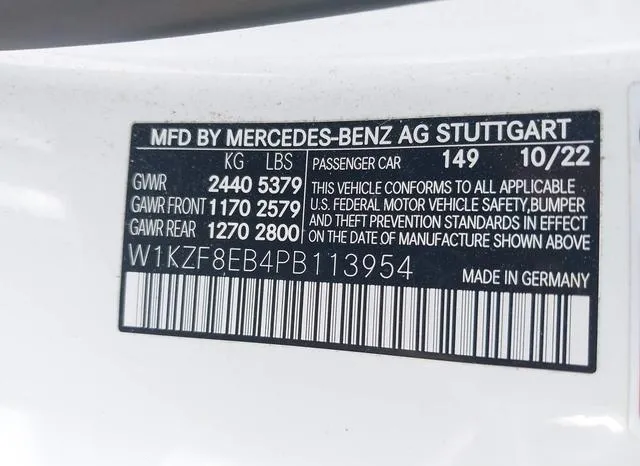 W1KZF8EB4PB113954 2023 2023 Mercedes-Benz E 350- 4Matic 9