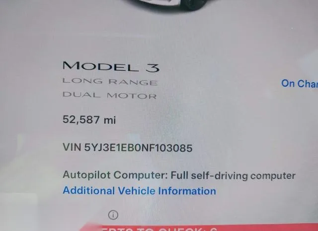 5YJ3E1EB0NF103085 2022 2022 Tesla Model 3- Long Range Dual 7