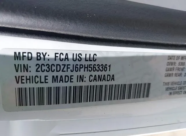 2C3CDZFJ6PH563361 2023 2023 Dodge Challenger- R/T Scat Pack 9