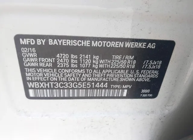 WBXHT3C33G5E51444 2016 2016 BMW X1- Xdrive28I 9