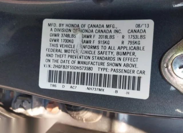 2HGFB2F55DH573580 2013 2013 Honda Civic- LX 9