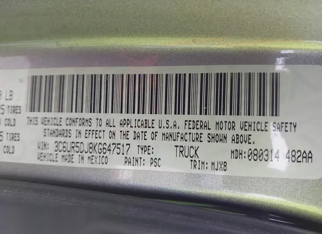 3C6UR5DJ8KG647517 2019 2019 RAM 2500- Lone Star  4X4 6-4 Box 9