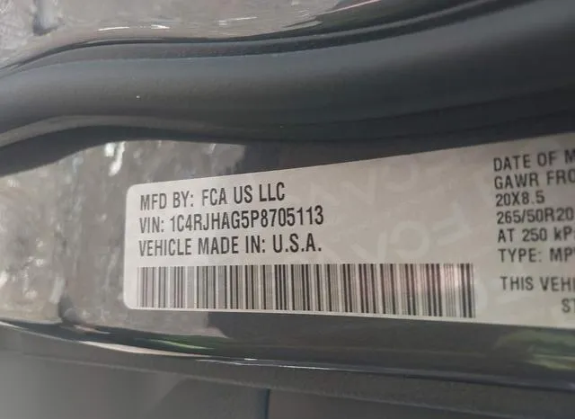 1C4RJHAG5P8705113 2023 2023 Jeep Grand Cherokee- Altitude 9