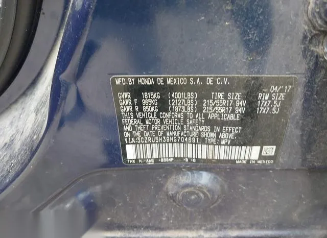 3CZRU5H39HG704691 2017 2017 Honda HR-V- LX 9