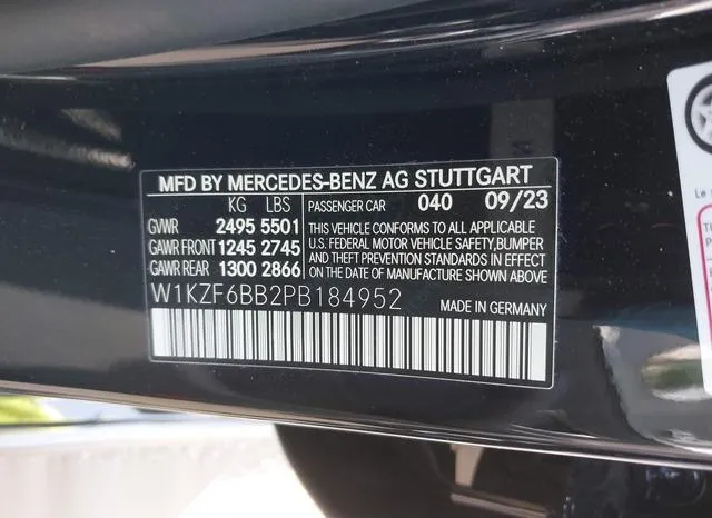 W1KZF6BB2PB184952 2023 2023 Mercedes-Benz AMG E 53- 4Matic 9