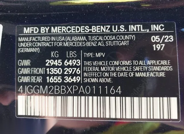 4JGGM2BBXPA011164 2023 2023 Mercedes-Benz Eqe 350- Suv 9