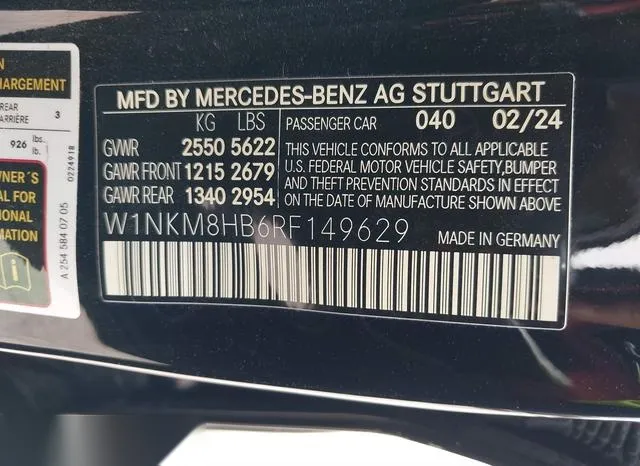 W1NKM8HB6RF149629 2024 2024 Mercedes-Benz Amg Glc 43- 4Matic 9