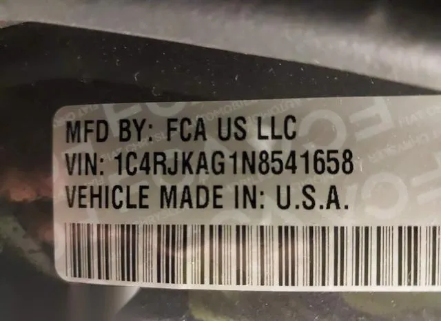 1C4RJKAG1N8541658 2022 2022 Jeep Grand Cherokee- L Altitude 4X4 9