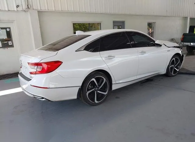 1HGCV3F94NA017604 2022 2022 Honda Accord- Hybrid Touring 4