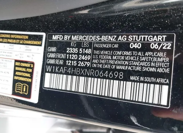 W1KAF4HBXNR064698 2022 2022 Mercedes-Benz C 300- 4Matic Sedan 9