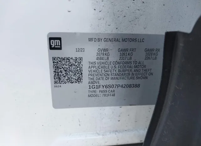 1G1FY6S07P4208388 2023 2023 Chevrolet Bolt Euv- Fwd Lt 9