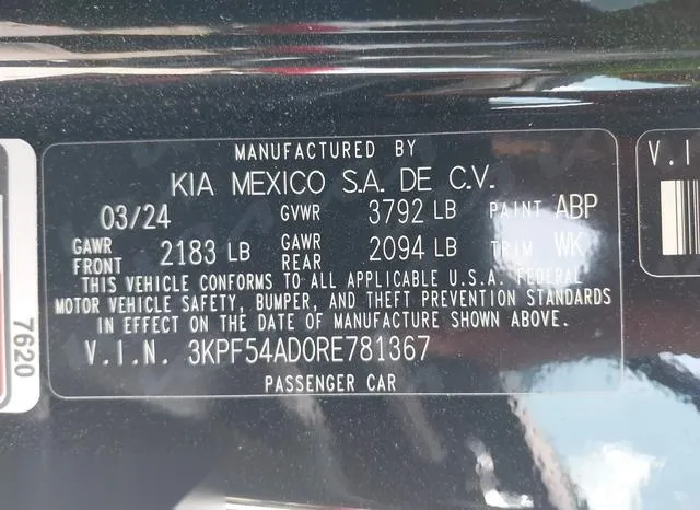 3KPF54AD0RE781367 2024 2024 KIA Forte- Gt-Line 9