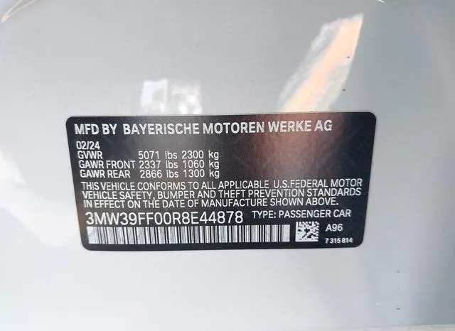 3MW39FF00R8E44878 2024 2024 BMW 3 Series- 330E 9