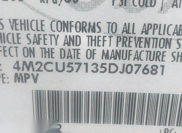 4M2CU57135DJ07681 2005 2005 Mercury Mariner- Luxury/Premier 9