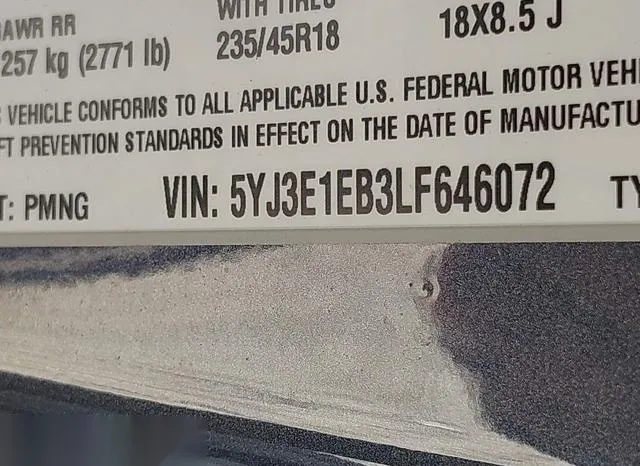 5YJ3E1EB3LF646072 2020 2020 Tesla Model 3- Long Range Dual M 9