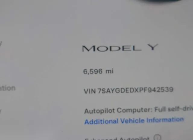 7SAYGDEDXPF942539 2023 2023 Tesla Model Y- Rwd 7