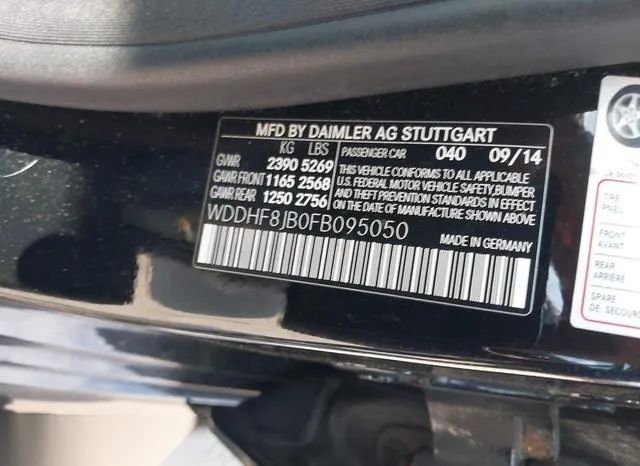 WDDHF8JB0FB095050 2015 2015 Mercedes-Benz E 350- 4Matic 9