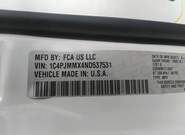 1C4PJMMX4ND537531 2022 2022 Jeep Cherokee- Latitude Lux 4X4 9