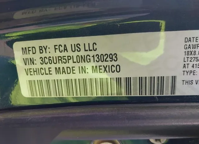 3C6UR5PL0NG130293 2022 2022 RAM 2500- Limited Longhorn Mega 9