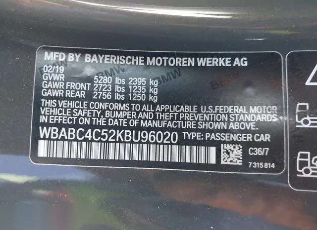 WBABC4C52KBU96020 2019 2019 BMW M850I- Xdrive 9