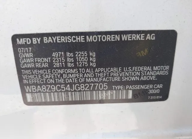 WBA8Z9C54JG827705 2018 2018 BMW 330i Gran Turismo- Xdrive 9