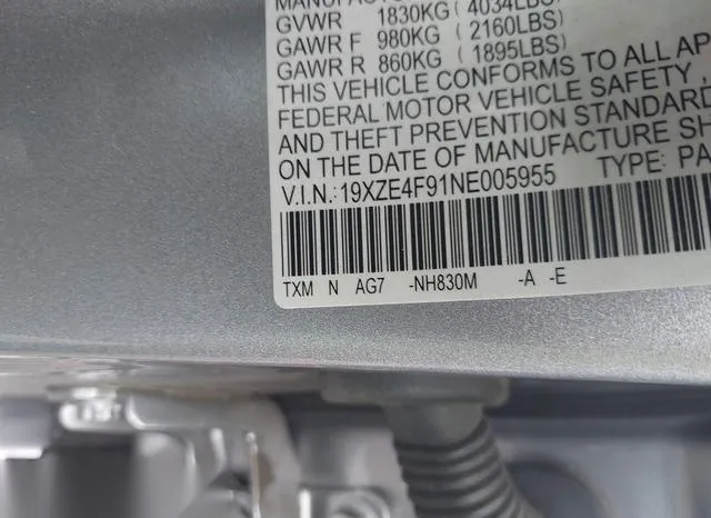 19XZE4F91NE005955 2022 2022 Honda Insight- Touring 9