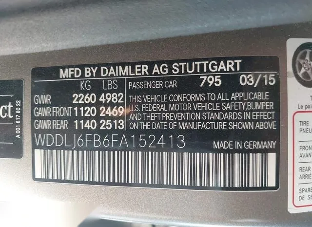 WDDLJ6FB6FA152413 2015 2015 Mercedes-Benz CLS 400 9