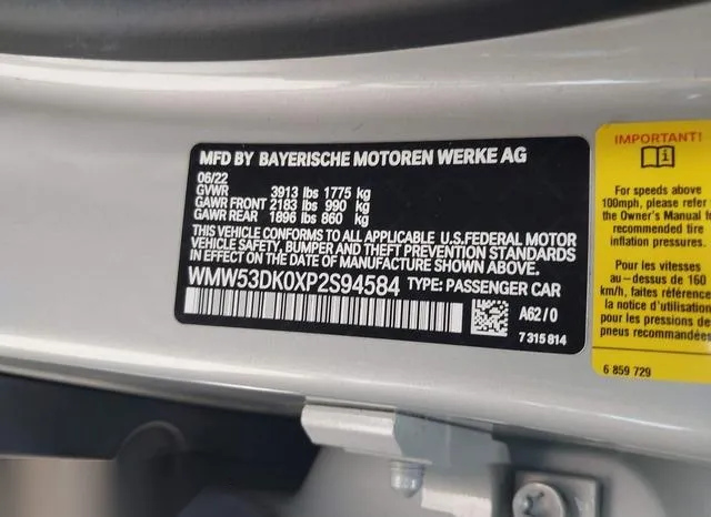 WMW53DK0XP2S94584 2023 2023 Mini Hardtop- Cooper S 9