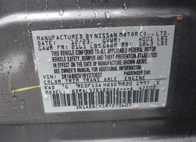 3N1AB8CV1RY270607 2024 2024 Nissan Sentra- Sv Xtronic Cvt 9