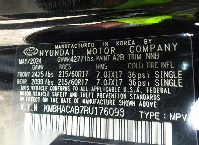 KM8HACAB7RU176093 2024 2024 Hyundai Kona- SE 9