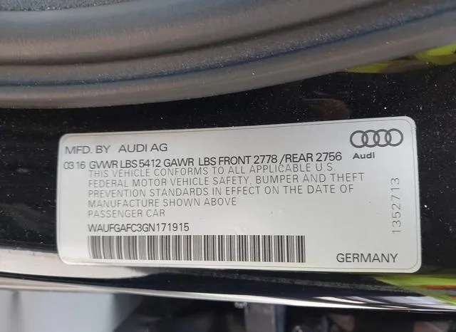 WAUFGAFC3GN171915 2016 2016 Audi A6- 3-0T Premium Plus 9