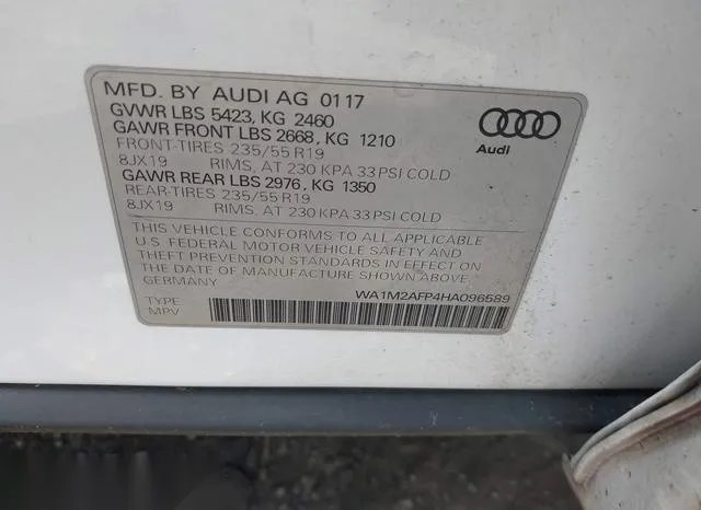 WA1M2AFP4HA096589 2017 2017 Audi Q5- 2-0T Premium 9