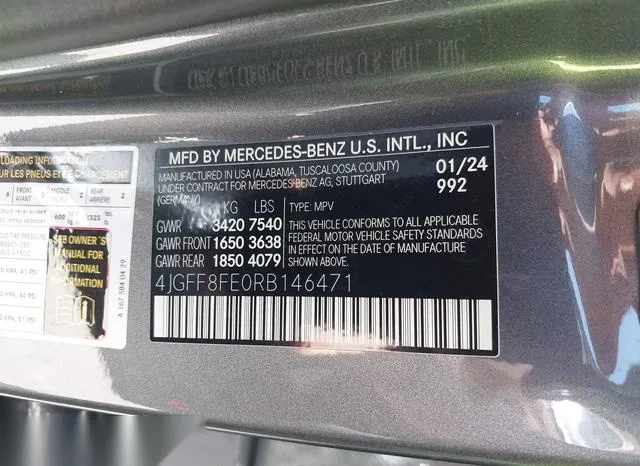 4JGFF8FE0RB146471 2024 2024 Mercedes-Benz GLS 580- 4Matic 9