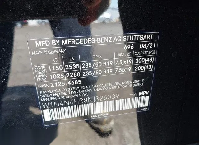 W1N4N4HB8NJ326039 2022 2022 Mercedes-Benz GLA 250- 4Matic 9