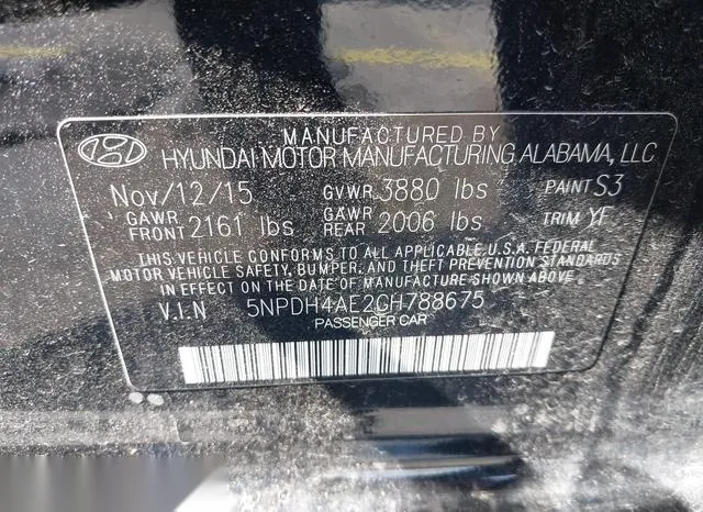 5NPDH4AE2GH788675 2016 2016 Hyundai Elantra- SE 9