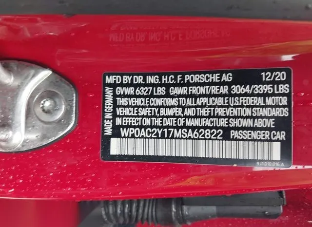 WP0AC2Y17MSA62822 2021 2021 Porsche Taycan- Turbo/Turbo S 9