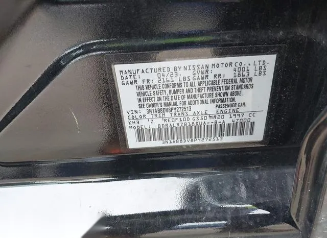 3N1AB8DV8PY272513 2023 2023 Nissan Sentra- Sr Xtronic Cvt 9