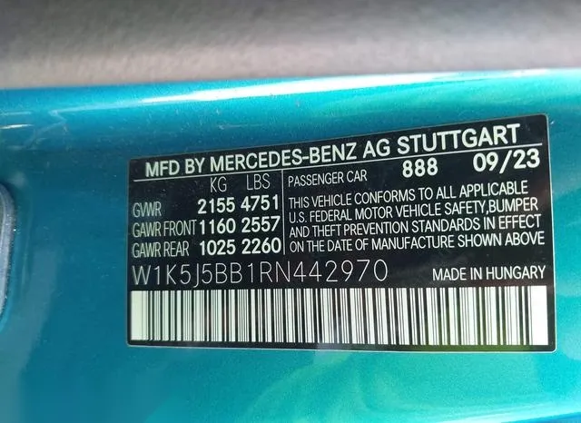 W1K5J5BB1RN442970 2024 2024 Mercedes-Benz Amg Cla 35- 4Matic 9