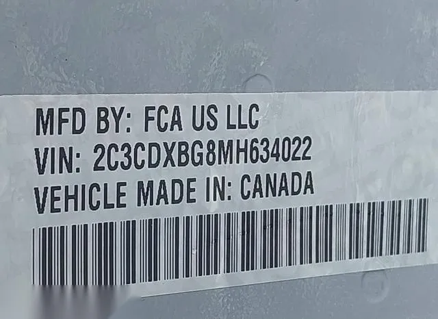 2C3CDXBG8MH634022 2021 2021 Dodge Charger- Sxt Rwd 9