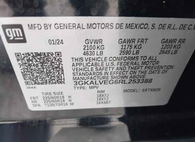 3GKALVEG6RL253388 2024 2024 GMC Terrain- Awd Slt 9