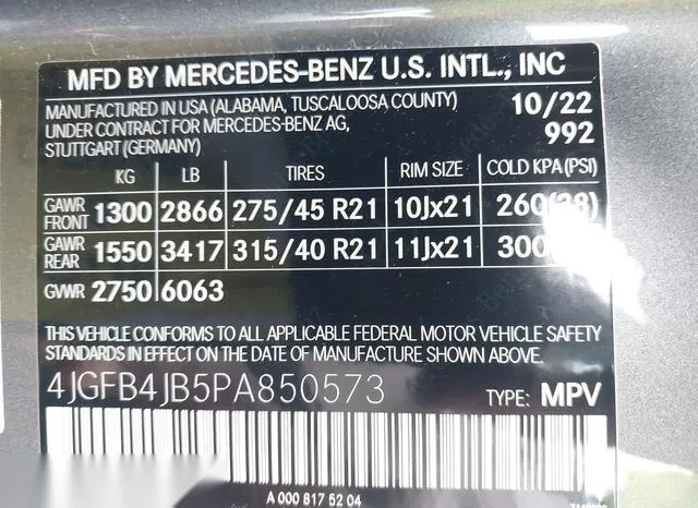 4JGFB4JB5PA850573 2023 2023 Mercedes-Benz GLE 350 9