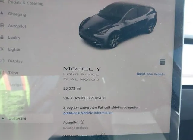 7SAYGDEEXPF912871 2023 2023 Tesla Model Y- Awd/Long Range Du 7