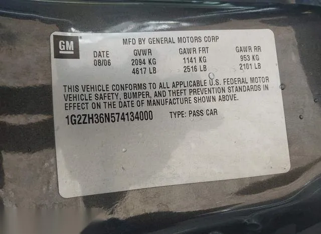 1G2ZH36N574134000 2007 2007 Pontiac G6- GT 9